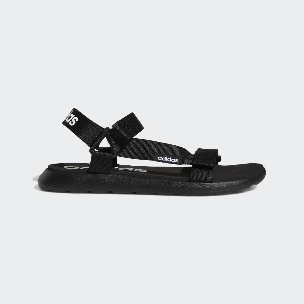 Adidas Men's Comfort Sandals Black/White Ireland EG6514